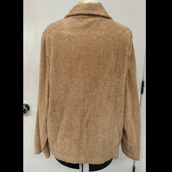 VINTAGE 1990s ONOFREY LOS ANGELES BUTTON DOWN CARDIGAN SWEATER JACKET CHENILLE M - Picture 4 of 6